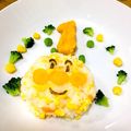 クックCMUO6U☆'s cooksnap of when they made 一歳の誕生日 離乳食アンパンマンプレート.