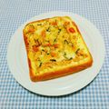 まあまま☆0403's cooksnap of when they made とりそぼろと大葉のトースト.