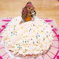 리온☆ARMY's cooksnap of when they made 美女と野獣<ベル>のプリンセスケーキ♡.