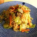 chibijuju's cooksnap of when they made ♡ラーメンの麺で!?意外な焼きそば♡.