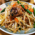 peteco's cooksnap of when they made 鯖缶でもやしの中華炒め！.