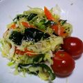 peteco's cooksnap of when they made キャベツとワカメのナムル風.