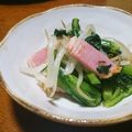猫のオソマ's cooksnap of when they made 春菊とハムのナムル♥レンジで簡単☆.