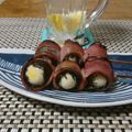 ダイナマイト漆黒's cooksnap of when they made ビール多めに～うずら海苔しそベーコン.