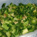 ぱんだこぱん子's cooksnap of when they made かぶの葉と豚ひき肉のエスニック炒め♪.