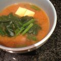 didiko's cooksnap of when they made ほうれん草・豆腐のピリ辛味噌汁。.