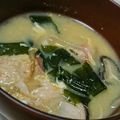 ゆちと・ω・'s cooksnap of when they made 低カロリー 椎茸とワカメの卵スープ.