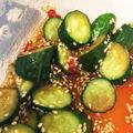 のらむーちょ's cooksnap of when they made 簡単！きゅうりのピリ辛お漬けもの♡.