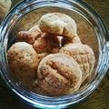 locoays's cooksnap of when they made ☆メロンパン・・・・・・の形のクッキー☆.