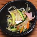 mayukelu's cooksnap of when they made もやしと野菜のナムル.