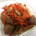 Takarai3's cooksnap of when they made 豚肉と牛蒡とこんにゃく炒め.