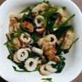 kokoパパ's cooksnap of when they made めんつゆで簡単！小松菜と油揚げの和え物.