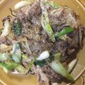 ぴくいく's cooksnap of when they made 牛こまと長ネギのにんにく味噌バター炒め.