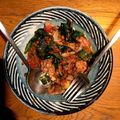 ogrock725's cooksnap of when they made レンズ豆･鶏もも肉･ほうれん草のトマト煮.