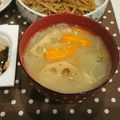 みゆwaco 's cooksnap of when they made 身体ぽかぽか【たっぷり根菜の酒粕味噌汁】.