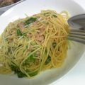リエっぺ's cooksnap of when they made ツナ缶と水菜の和風パスタ.