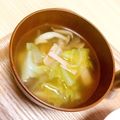 もぐもぐmog's cooksnap of when they made キャベツとしめじとベーコンのスープ.