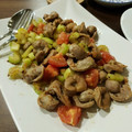 Mi7kuma's cooksnap of when they made 鶏砂肝とセロリの黒胡椒炒め.