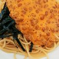 ｱｲﾗﾌﾞｽｲｰﾂ's cooksnap of when they made 簡単ランチ♡納豆パスタ.