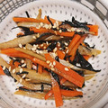 とにーにょ's cooksnap of when they made ひじきとごぼうの胡麻味噌和え.