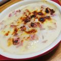 しょみ一's cooksnap of when they made 秋の味覚！ベーコンとさつまいものグラタン.