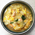 RoomA's cooksnap of when they made 胃にも優しい。白菜とネギの卵とじ.