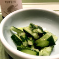 ゆーとの母's cooksnap of when they made 簡単おつまみ♪きゅうりのゴマ油がけ.