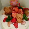 令子はん's cooksnap of when they made 1歳 卵なしレアチーズの誕生日ケーキ.