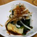 peteco's cooksnap of when they made ＊生姜ポン酢deわかめの冷奴＊.