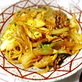 ★チャコ姫★'s cooksnap of when they made 豚キムチ焼きそば.
