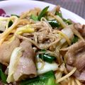 ♡かめちゃん♡'s cooksnap of when they made 白菜大量消費に！豚と白菜のうまうまパスタ.