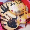 らぴすにゃん's cooksnap of when they made 赤ちゃんからプレゼント☆手形クッキー.
