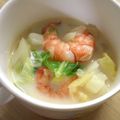 かのんママ（'-'*）'s cooksnap of when they made 白菜たっぷり♪海老と白菜の豆乳煮.