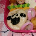 ぐでまる。's cooksnap of when they made ひつじのショーン☆キャラ弁のおかず.