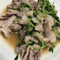 イヌチン's cooksnap of when they made 豆苗と豚肉の炒め物.