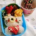＊sunlight＊'s cooksnap of when they made バレンタイン☆ネコさんのキャラ弁❤.