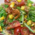 ぴよんす's cooksnap of when they made ≪シャキシャキ！≫★水菜＋鶏皮サラダ★.
