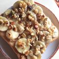 BlueRose♪'s cooksnap of when they made バナナハニートースト.
