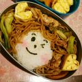 eiyoushi's cooksnap of when they made やきそばガール☆キャラ弁.