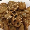 クック0RYXB9☆'s cooksnap of when they made ごろごろれんこんのキンピラ.