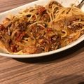 sehrIβ's cooksnap of when they made 鯖缶とトマト缶で簡単パスタ.