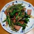 ☆かつもも☆'s cooksnap of when they made 葉っぱも利用！スティックブロッコリー炒め.