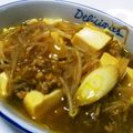 クックW2OESC☆'s cooksnap of when they made もやしと豆腐で簡単！カレー南蛮豆腐♡.