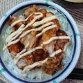2児ママみきてぃ's cooksnap of when they made 辛うま♡からあげ丼.