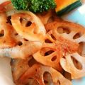 糸問屋's cooksnap of when they made レンコンのタレマヨ焼き!(^^)!.