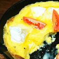 kk0627's cooksnap of when they made カマンベールチーズのオープンオムレツ♪.