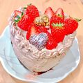 anko223's cooksnap of when they made Wチョコクリームの苺チョコショートケーキ.