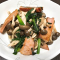 まめこ8888's cooksnap of when they made にらときのことベーコンの柚子胡椒炒め.