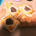 genger_ak's cooksnap of when they made 切って挟んで焼くだけ♪クリチーチョコパイ.