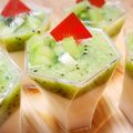 土性愛's cooksnap of when they made ヨーグルトムースのキウイソース.